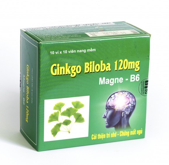 Гинкго Билоба (Ginkgo Biloba Magne-B6), 100 капсул из Вьетнама