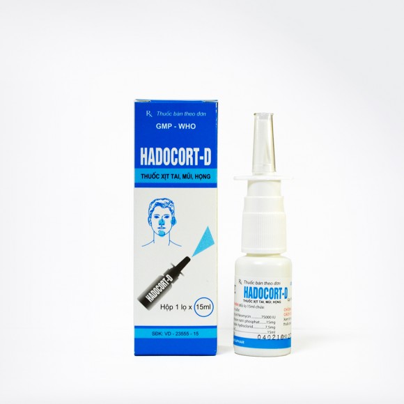 Спрей для лечения уха, горла и носа Hadocort-D из Вьетнама