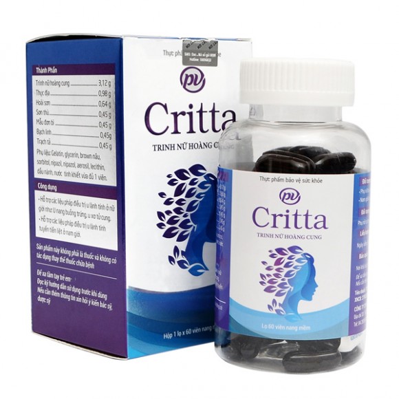 Препарат для лечения мочеполовой системы CRITTA, 60 капсул из Вьетнама