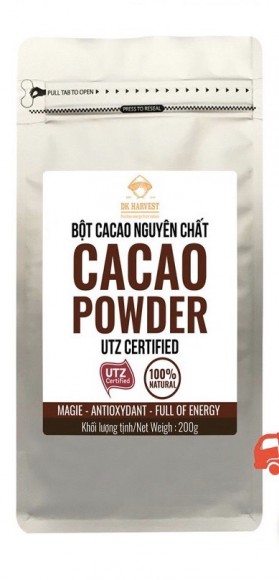 Какао порошок 100%, 200 гр из Вьетнама