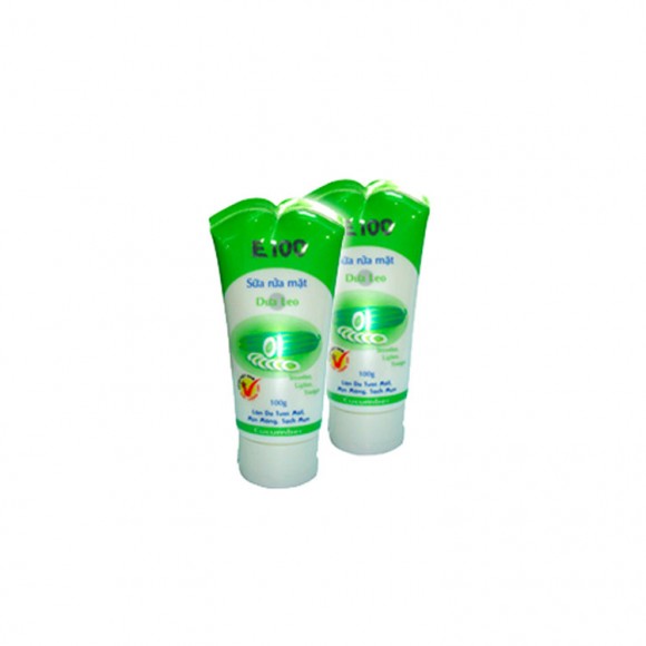 Очищение кожи с экстрактом огурца E100 Facial Cleanser With Cucumber Extract (with grain), 100 гр из Вьетнама